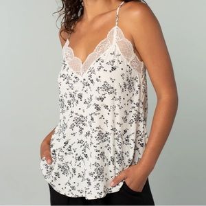 Lovestitch Cream Floral Lace Cami S